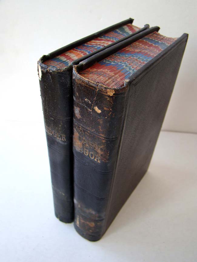 An English Victorian brass mounted burled walnut double book box circa 1873 — image 3
